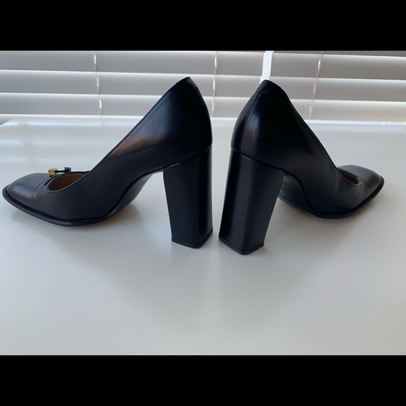 Louis Vuitton Black Classic Square Toe Pumps - Picture 6 of 7